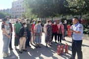天北新区夏哈拉社区新时代文明实践站组织开展安全生产宣传活动