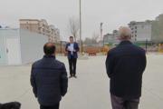 一三〇团共青路社区举行升旗仪式