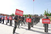   未雨绸缪练精兵  人防技防保安全 --第七师胡杨河市开展2024年度山洪灾害防御演练
