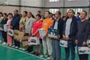 一二五团举办“大手再牵小手”乒乓球比赛
